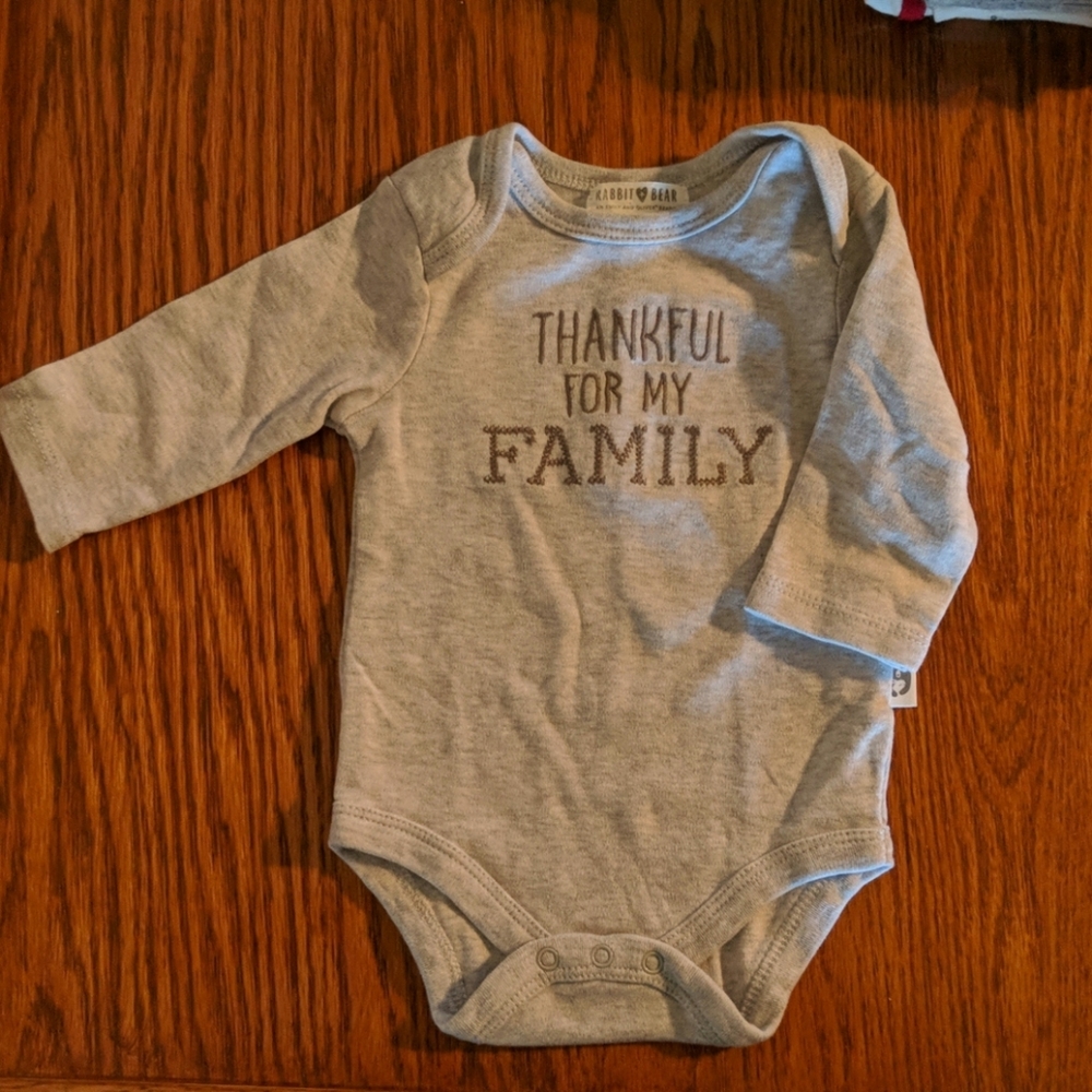 NWOT Thanksgiving Organic cotton onesie